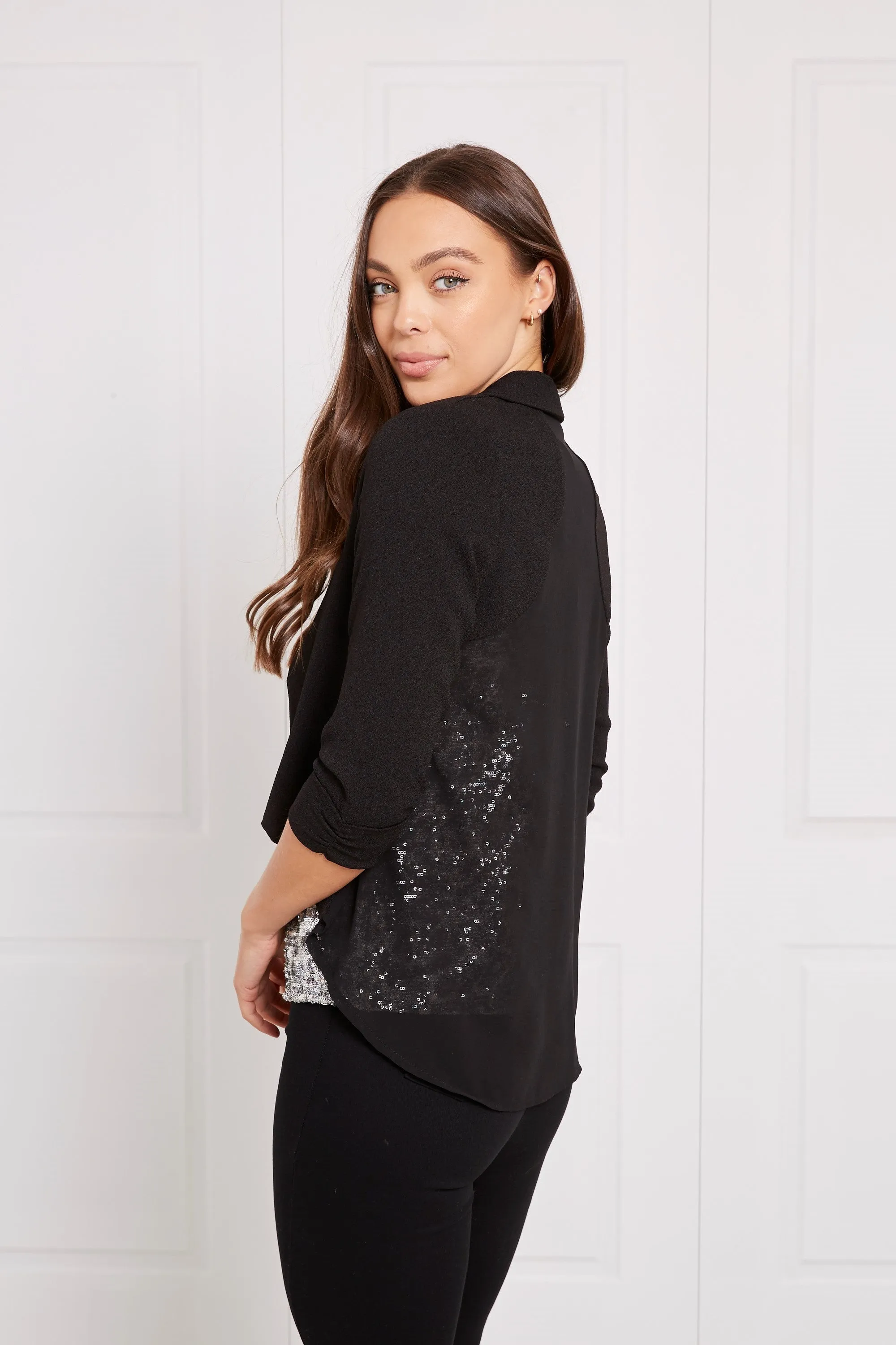 3/4 slv. crop jkt  (j505947)