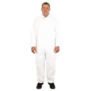 60G – Elastic Wrists & Ankles – White BB Coveralls