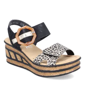 68176 2-Strap Wedge Sandal
