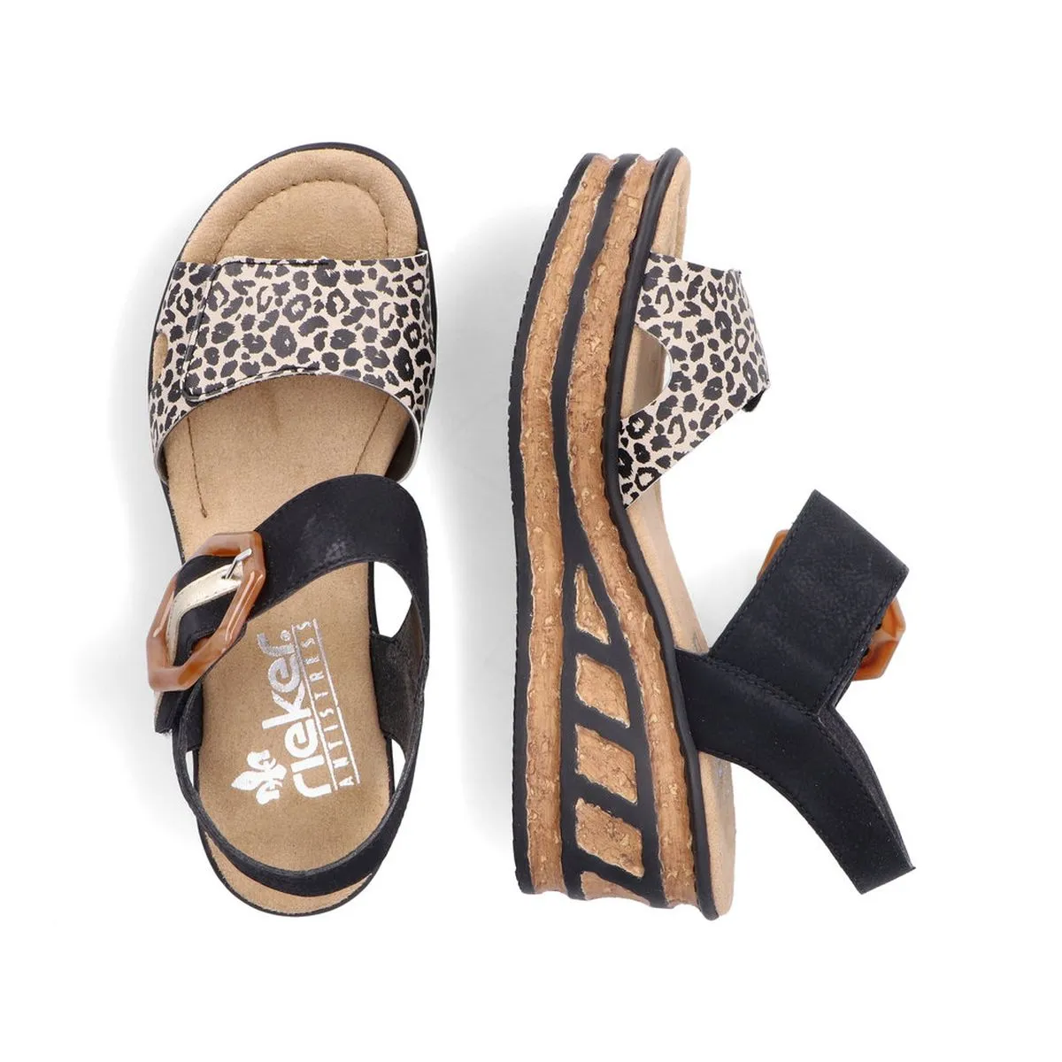 68176 2-Strap Wedge Sandal