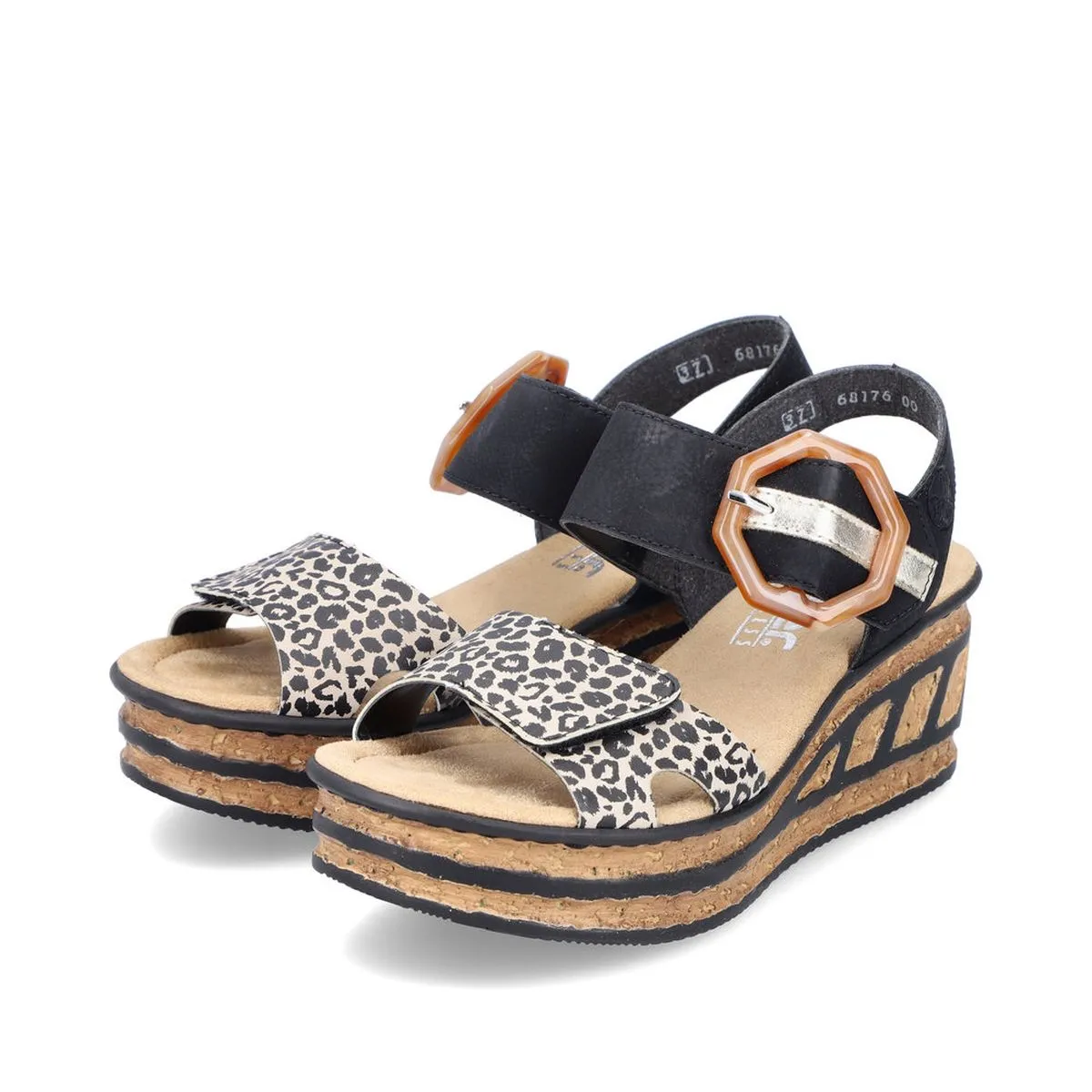68176 2-Strap Wedge Sandal
