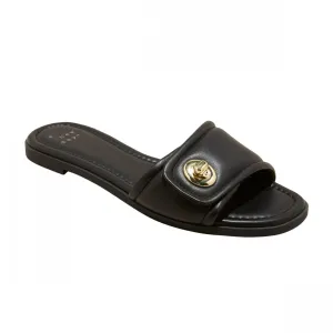 A New Day Womens Audrey Slide Sandals 89998708 Black 10M