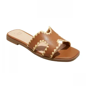 A New Day Womens Helena Whipstitch Slide Sandals 89885825 Tan Brown 8M