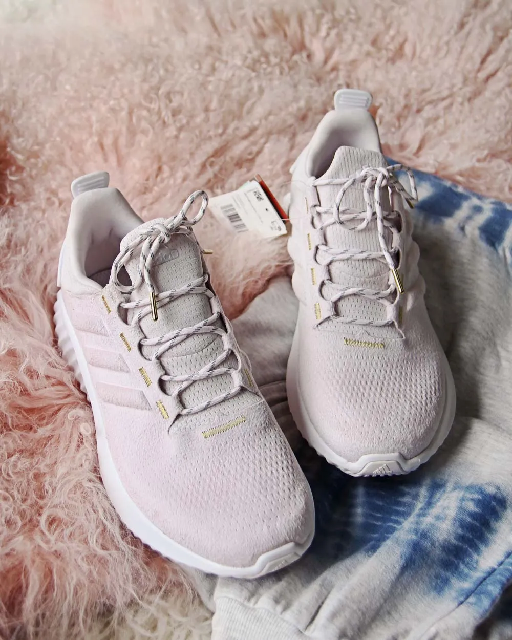 Adidas Pink & Gold Bounce Sneakers