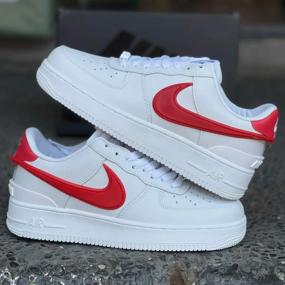 AF1 "Ambush Red Swoosh"