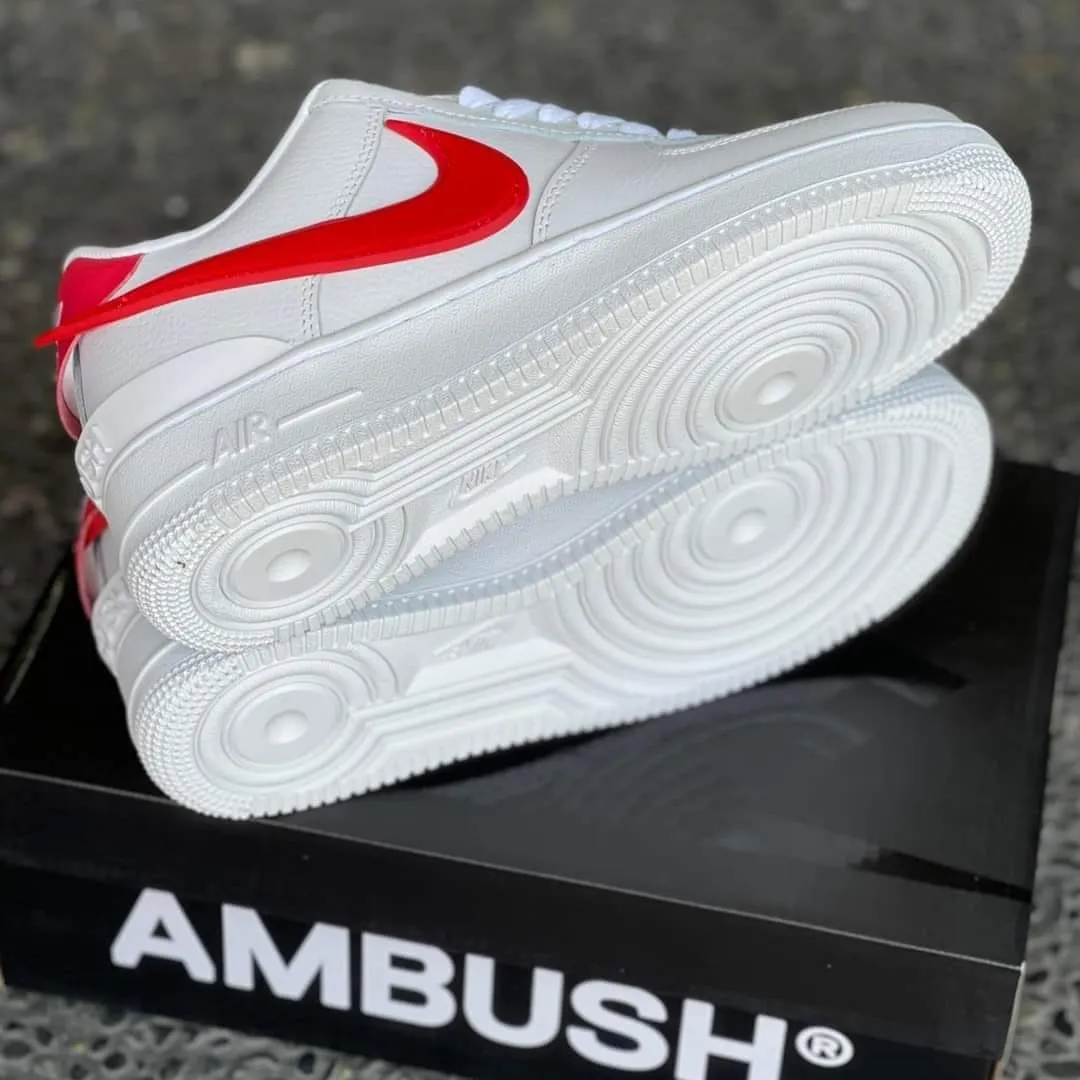 AF1 "Ambush Red Swoosh"