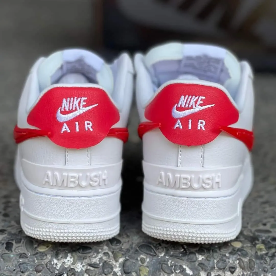 AF1 "Ambush Red Swoosh"