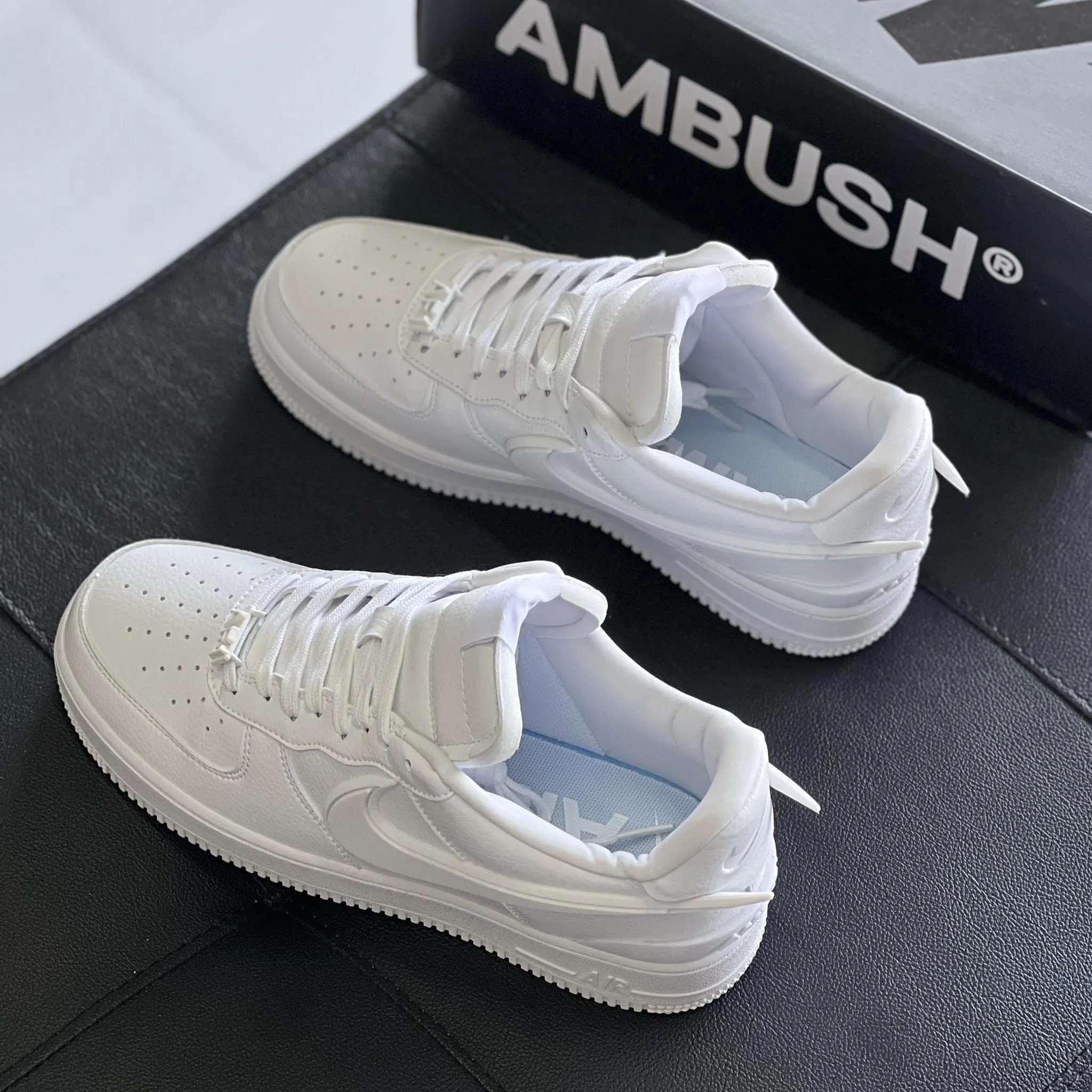 AF1 "Ambush White Swoosh"