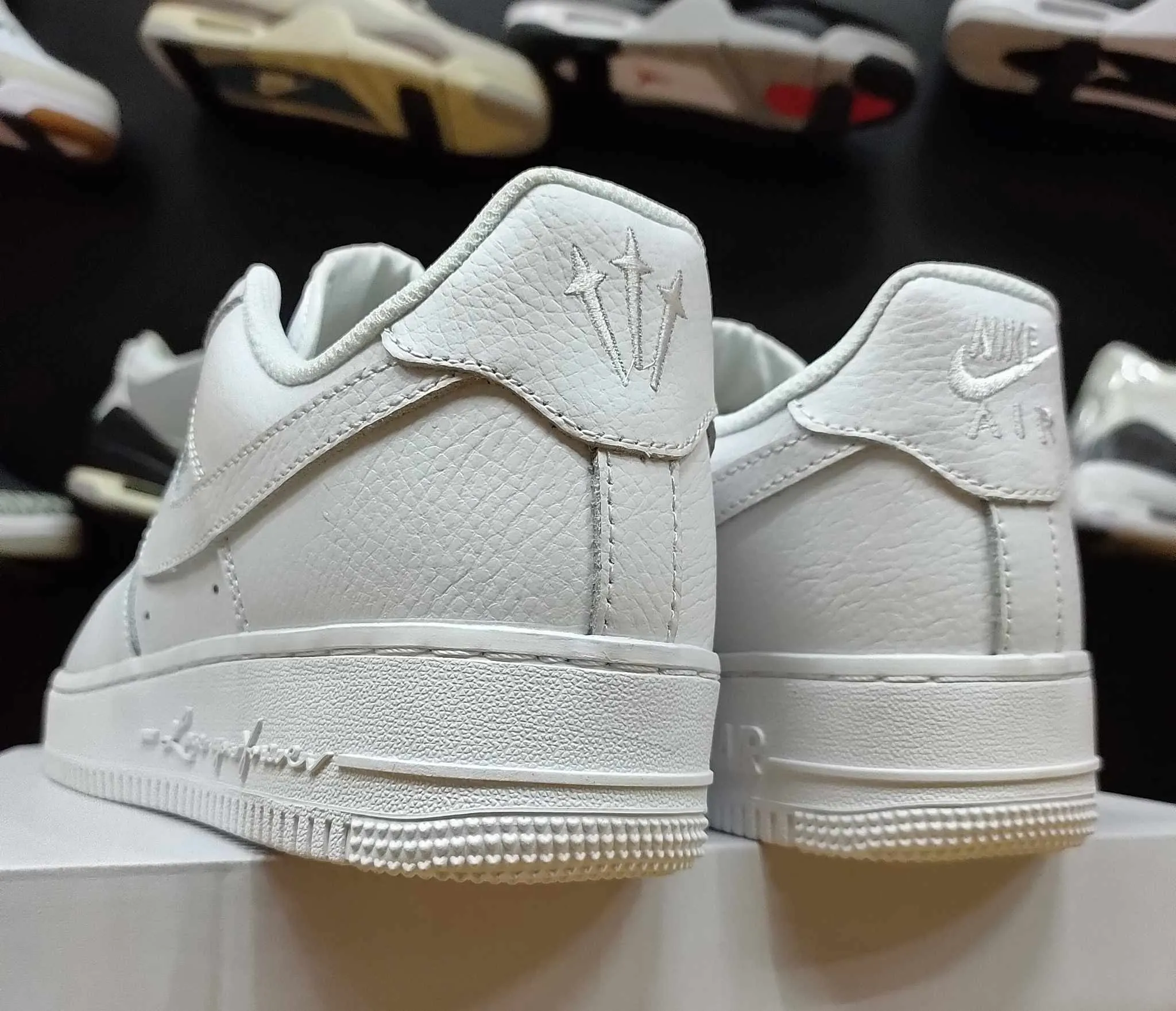 AF1 Triple White "Love You Forever"