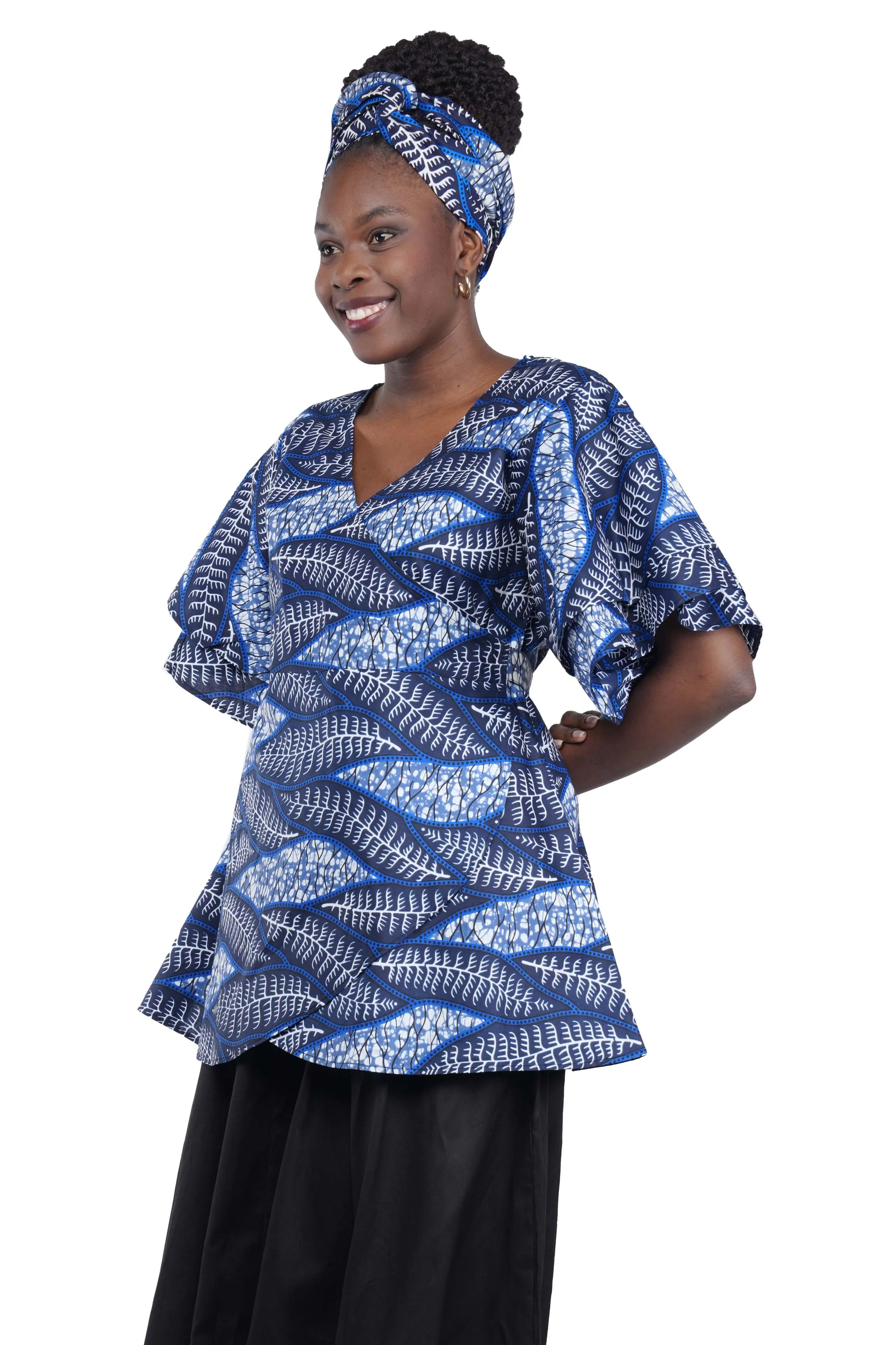 African Wrap Around Top