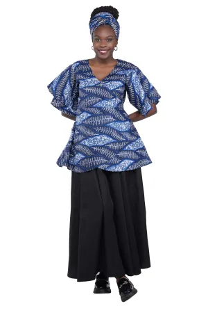 African Wrap Around Top