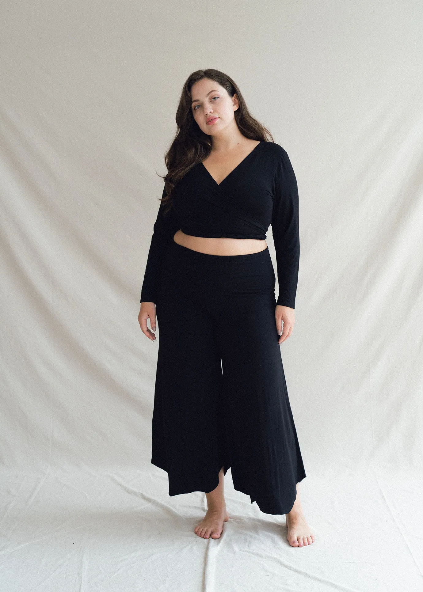 Agni Wrap Top Black
