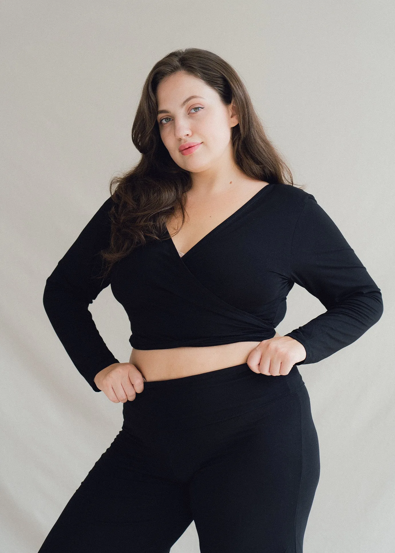 Agni Wrap Top Black