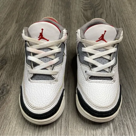 Air Jordan 3 Retro (TD) Fire Red Toddler Size 8c DM0968-160 Boys Shoes‎ Sneakers