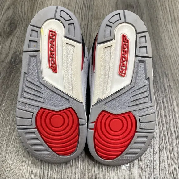 Air Jordan 3 Retro (TD) Fire Red Toddler Size 8c DM0968-160 Boys Shoes‎ Sneakers
