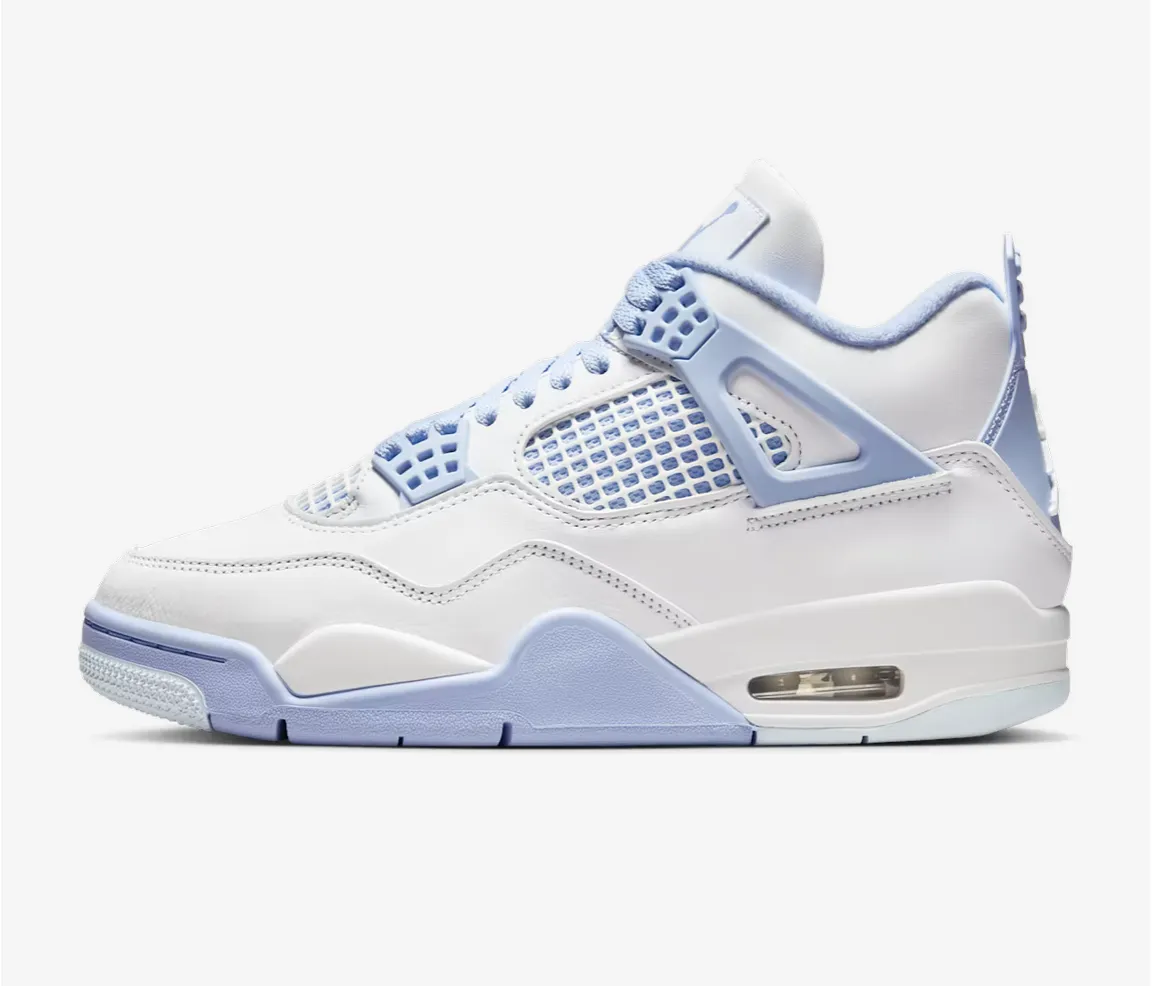 Air Jordan 4 Retro Aluminium / Forget Me Not lateral