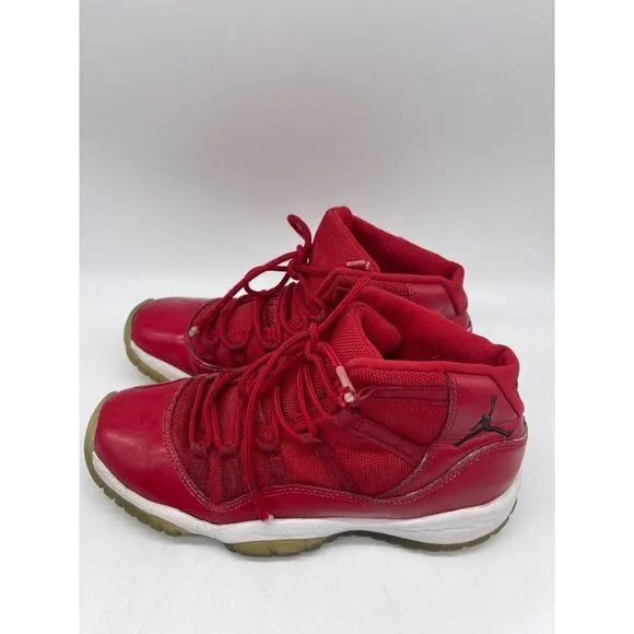 Air Jordan Red 11 Retro GS Win Like 96 Boys Sneakers Size 6