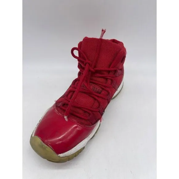 Air Jordan Red 11 Retro GS Win Like 96 Boys Sneakers Size 6