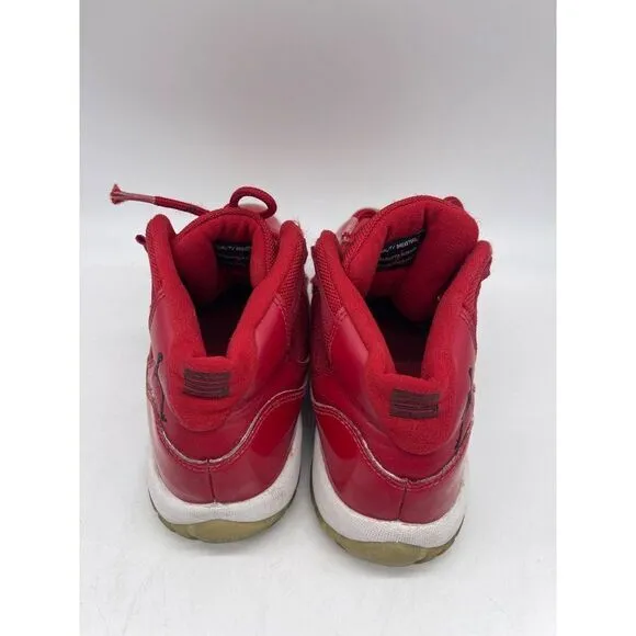 Air Jordan Red 11 Retro GS Win Like 96 Boys Sneakers Size 6