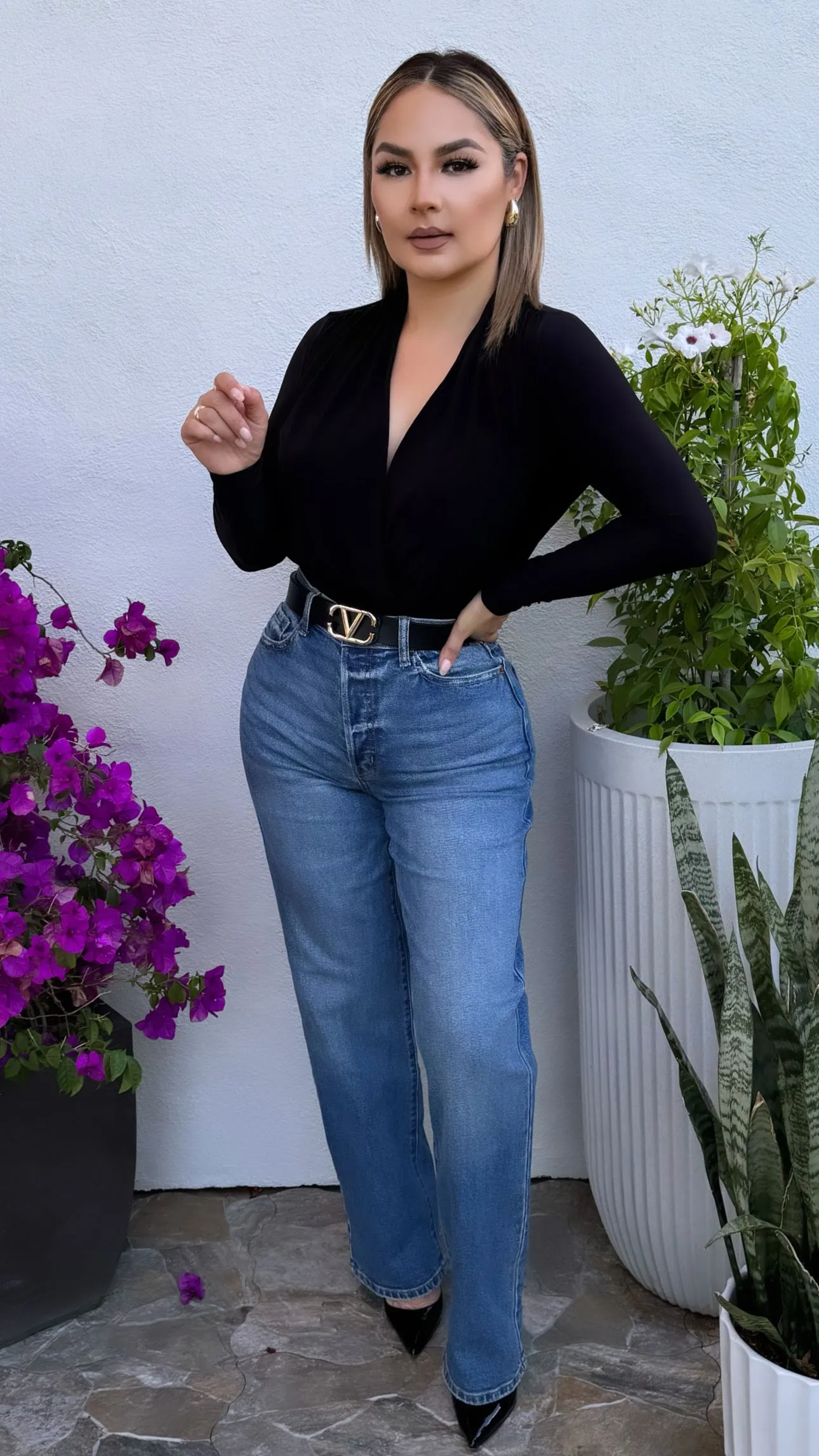 ALANI BLACK BODYSUIT