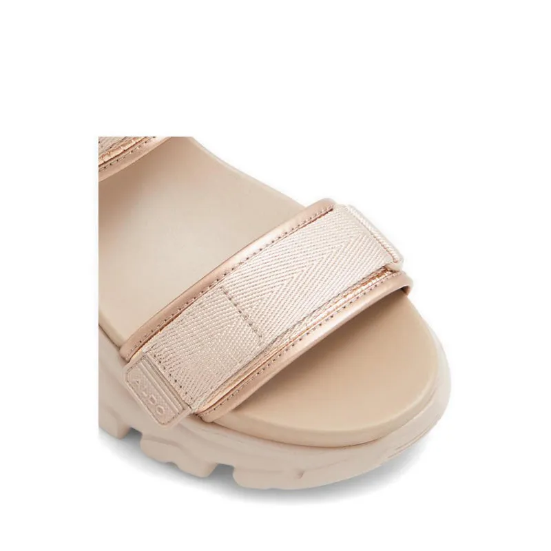 ALDO รองเท้าแตะส้นเตี้ย Melusine สำหรับผู้หญิง - สีเบจ