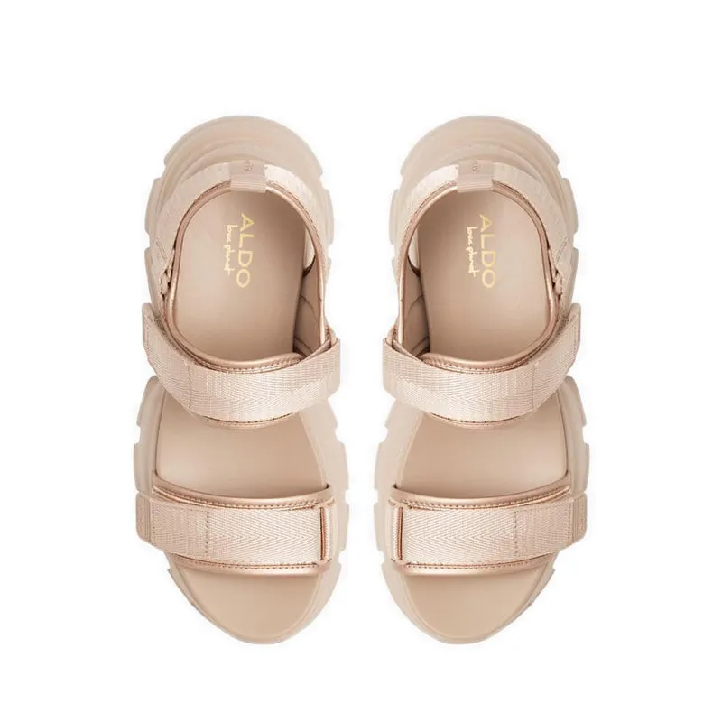 ALDO รองเท้าแตะส้นเตี้ย Melusine สำหรับผู้หญิง - สีเบจ