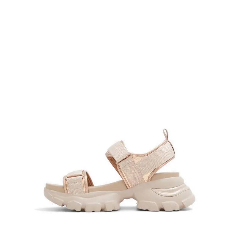 ALDO รองเท้าแตะส้นเตี้ย Melusine สำหรับผู้หญิง - สีเบจ