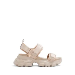 ALDO รองเท้าแตะส้นเตี้ย Melusine สำหรับผู้หญิง - สีเบจ