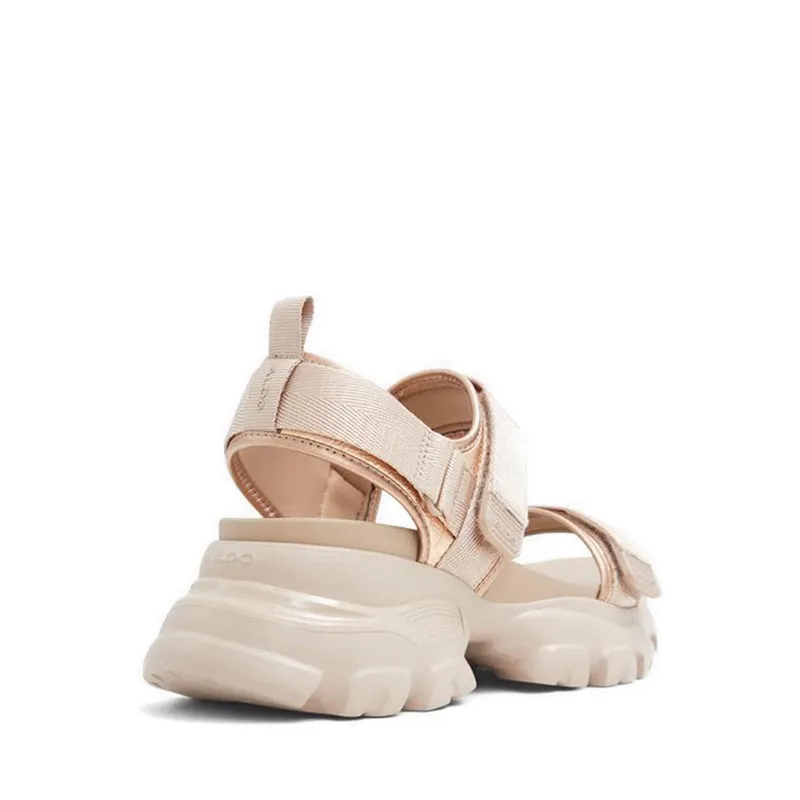ALDO รองเท้าแตะส้นเตี้ย Melusine สำหรับผู้หญิง - สีเบจ