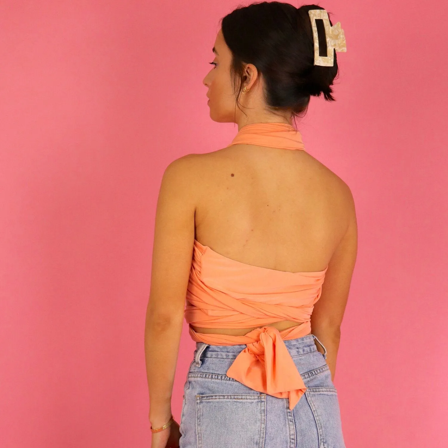 All Wrapped in Orange Top