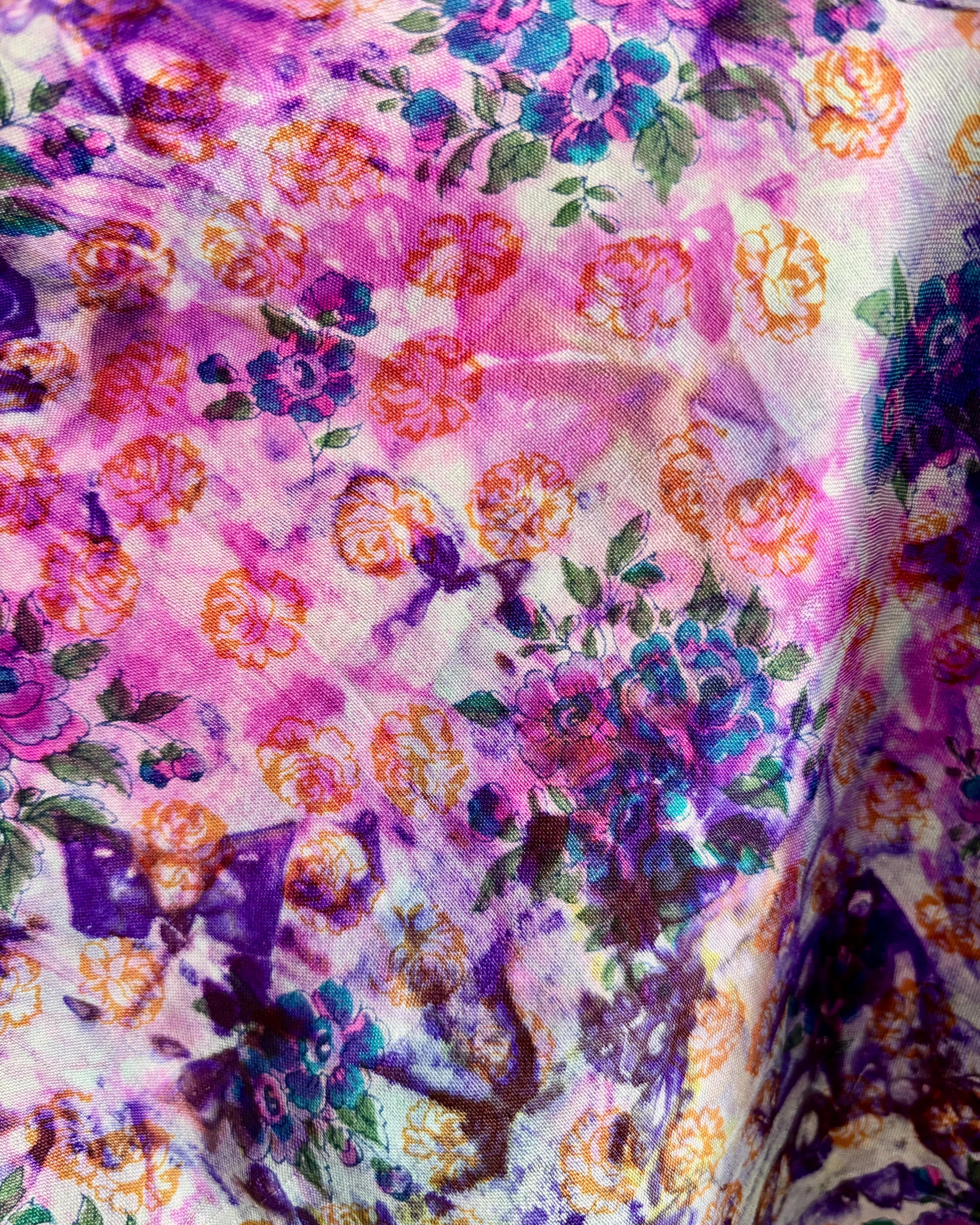 Amethyst Silk Wrap Top