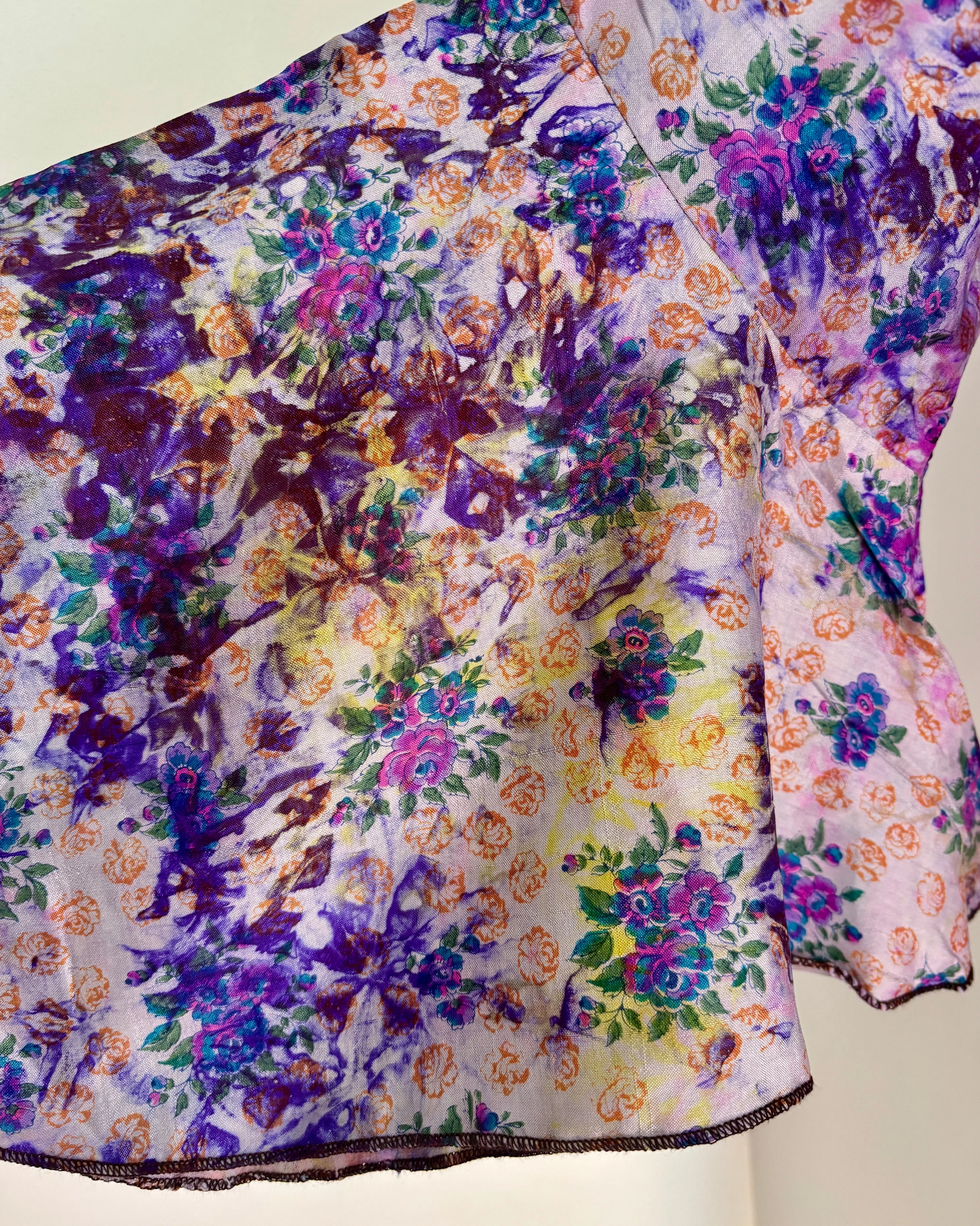 Amethyst Silk Wrap Top