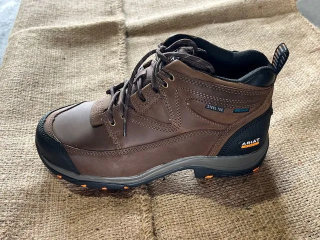 ARIAT MENS DURATERRAIN H2O STEEL TOE BOOT - DISTRESSED BROWN