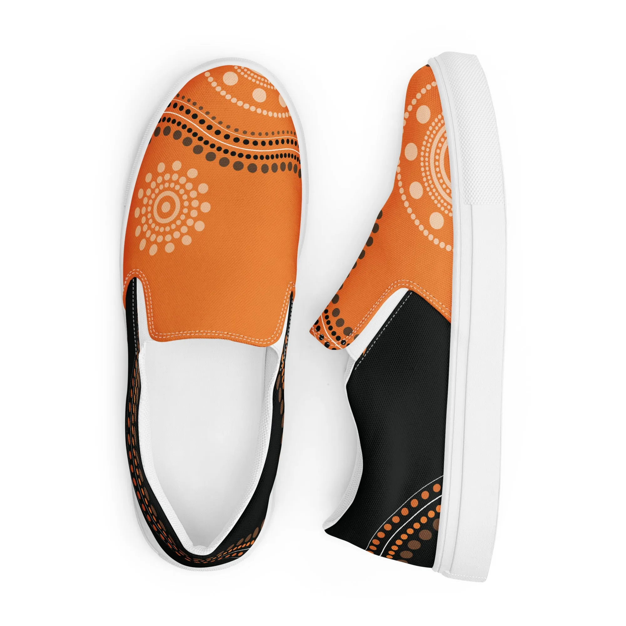 Artistic Flair Slip-On Women Canvas Sneakers