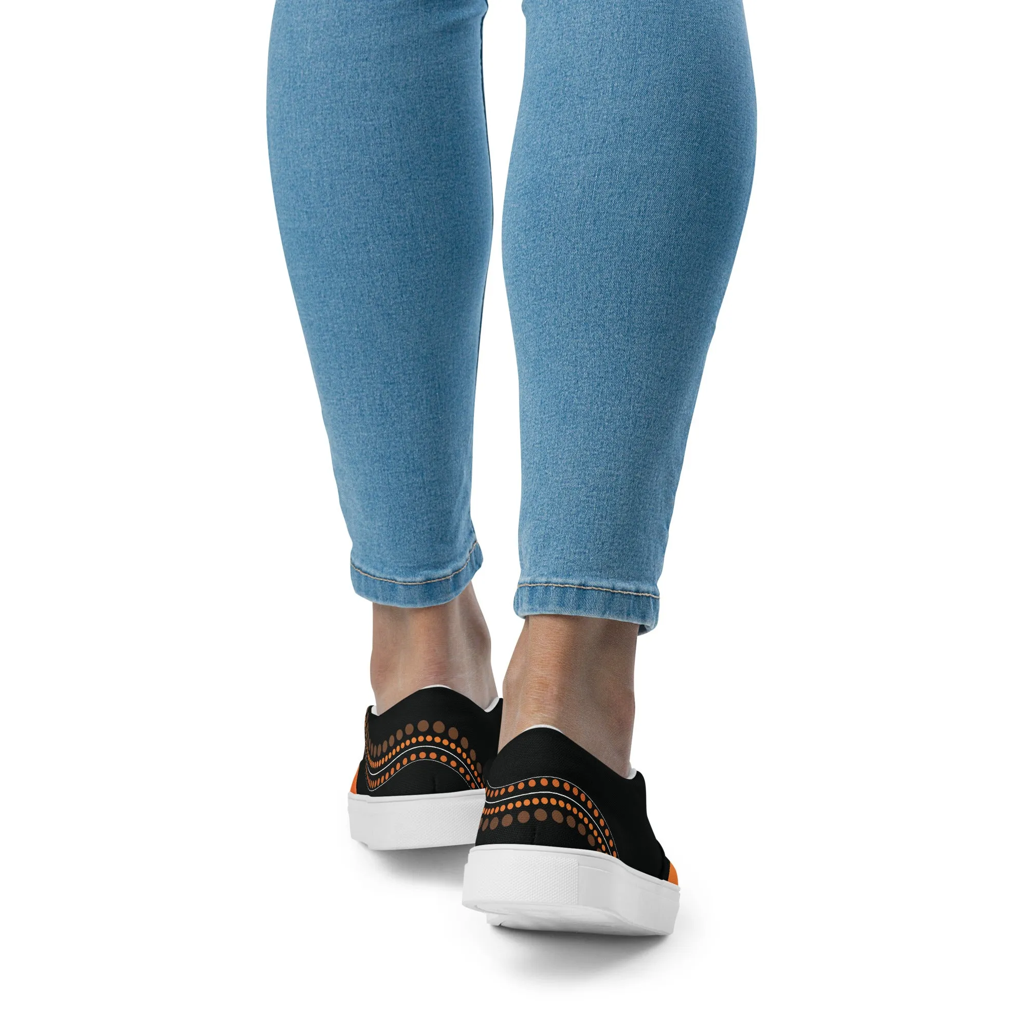 Artistic Flair Slip-On Women Canvas Sneakers