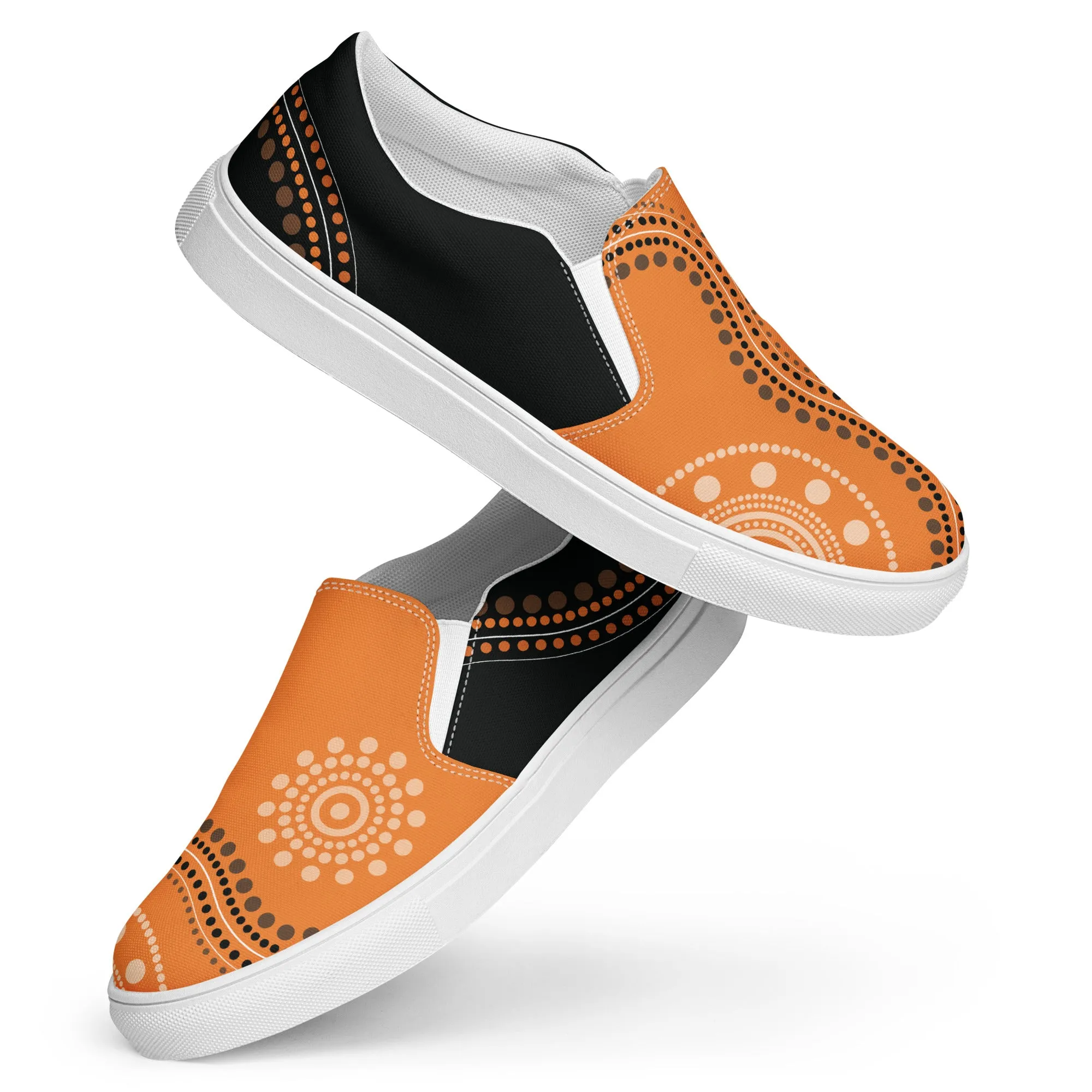 Artistic Flair Slip-On Women Canvas Sneakers