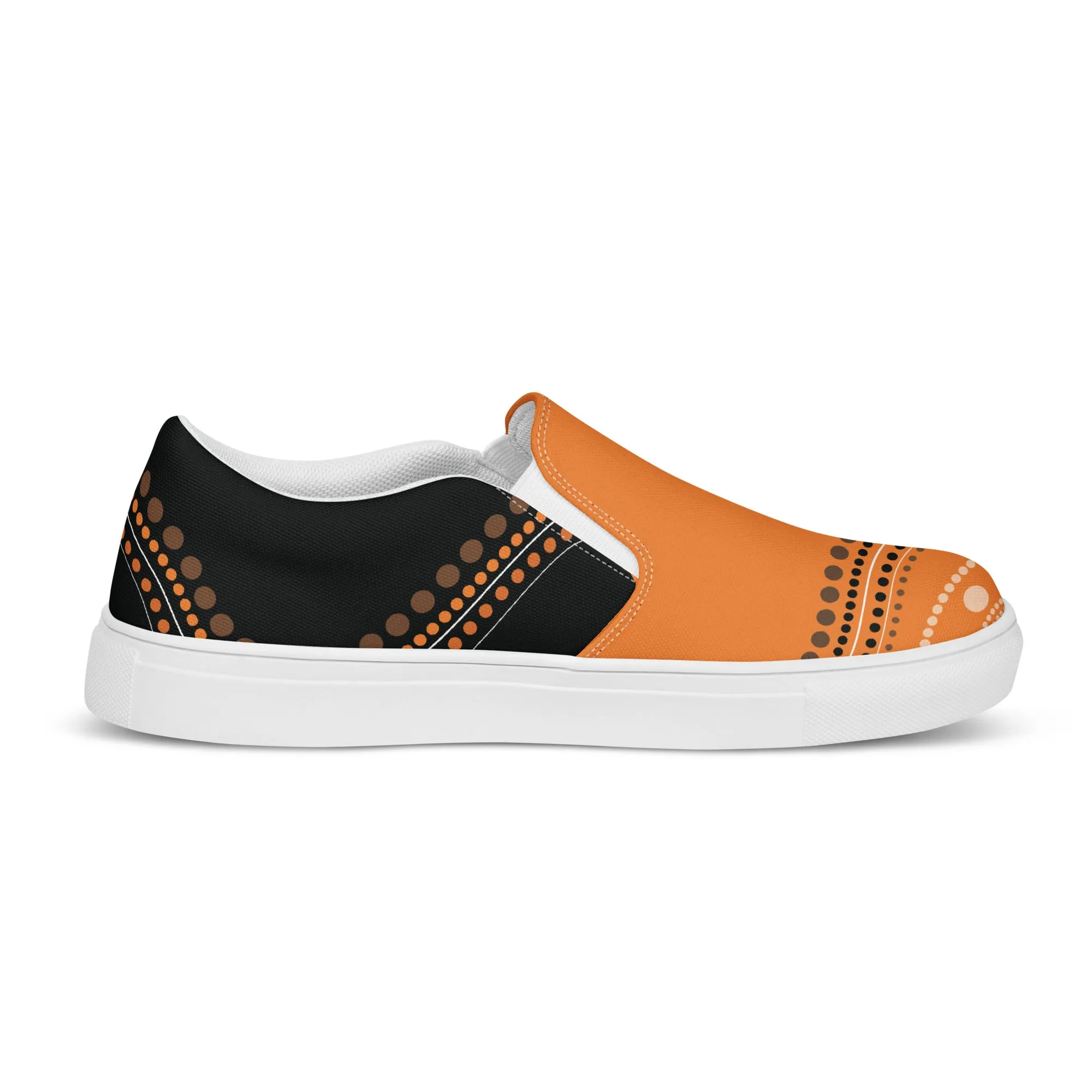 Artistic Flair Slip-On Women Canvas Sneakers