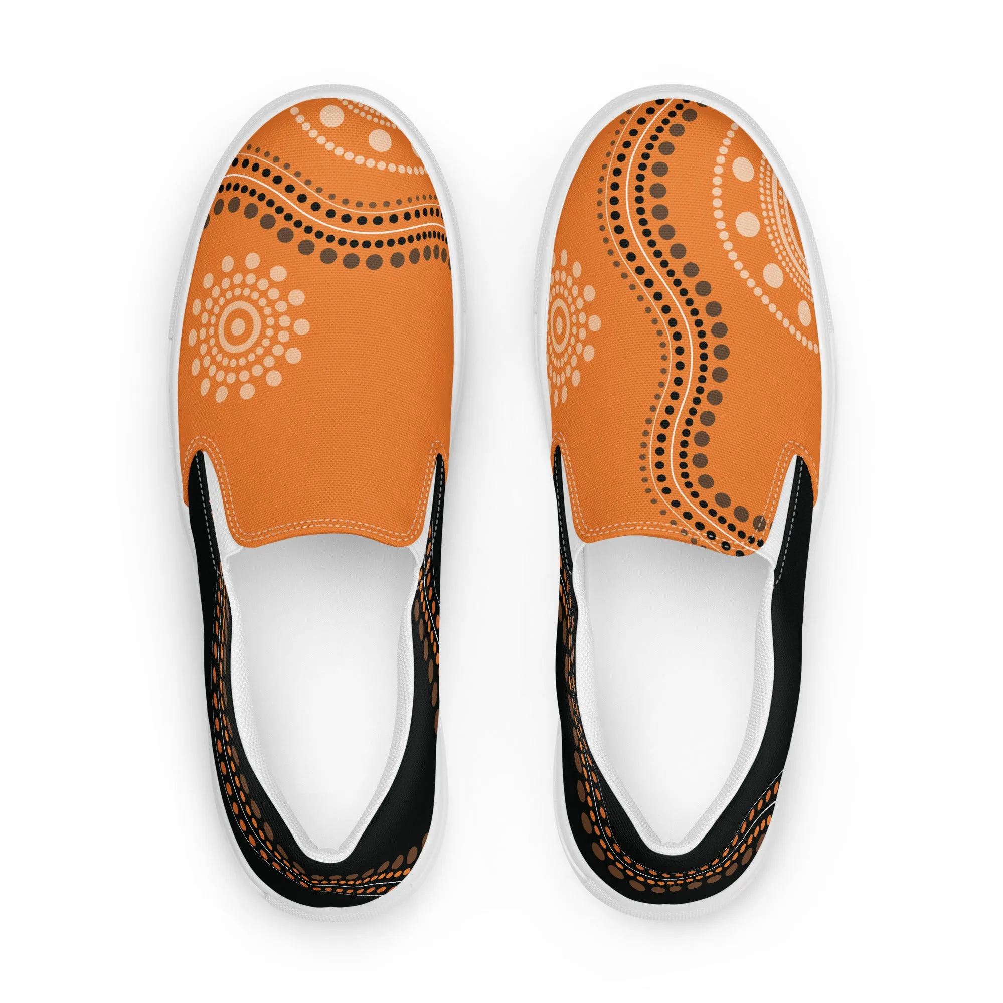 Artistic Flair Slip-On Women Canvas Sneakers