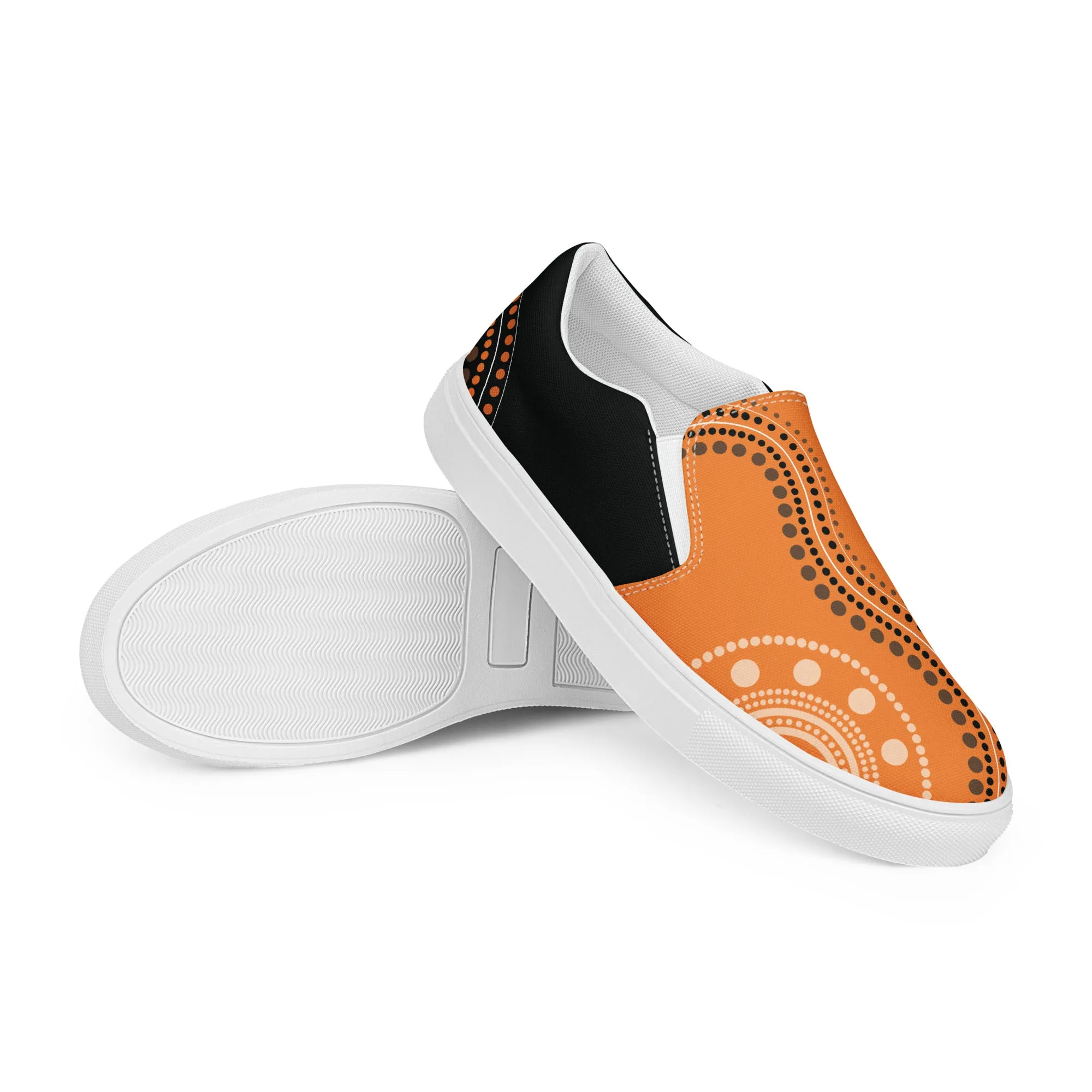 Artistic Flair Slip-On Women Canvas Sneakers