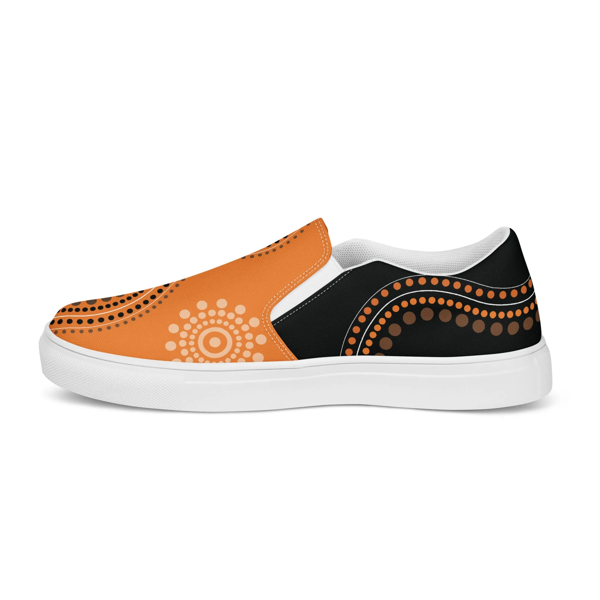 Artistic Flair Slip-On Women Canvas Sneakers
