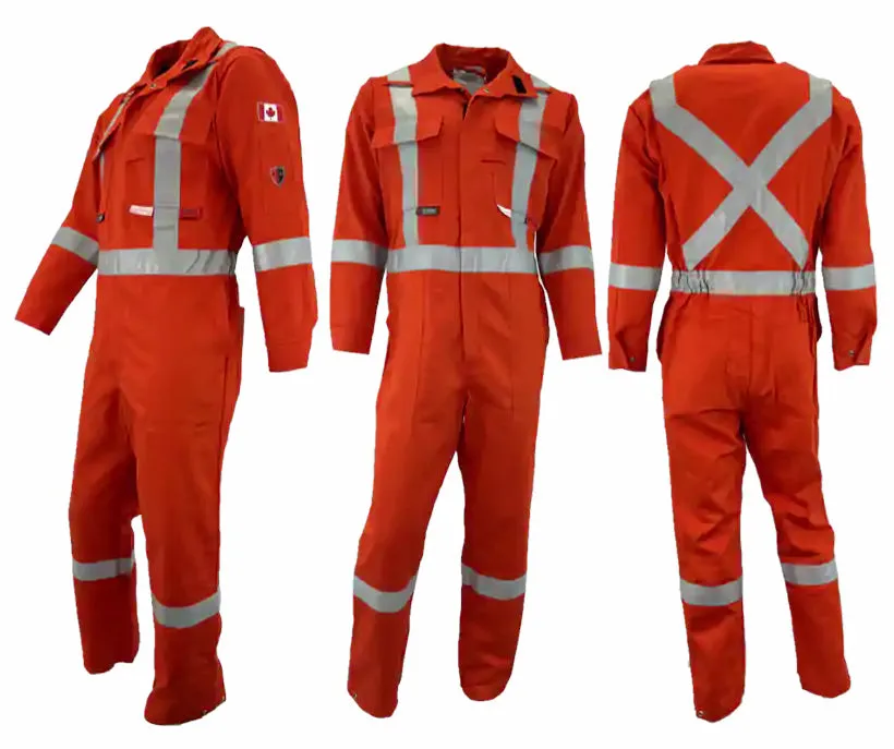 Atlas Guardian® FR/AR 2 Inch Striping Coveralls - By Atlas Workwear Style 1072 TALL