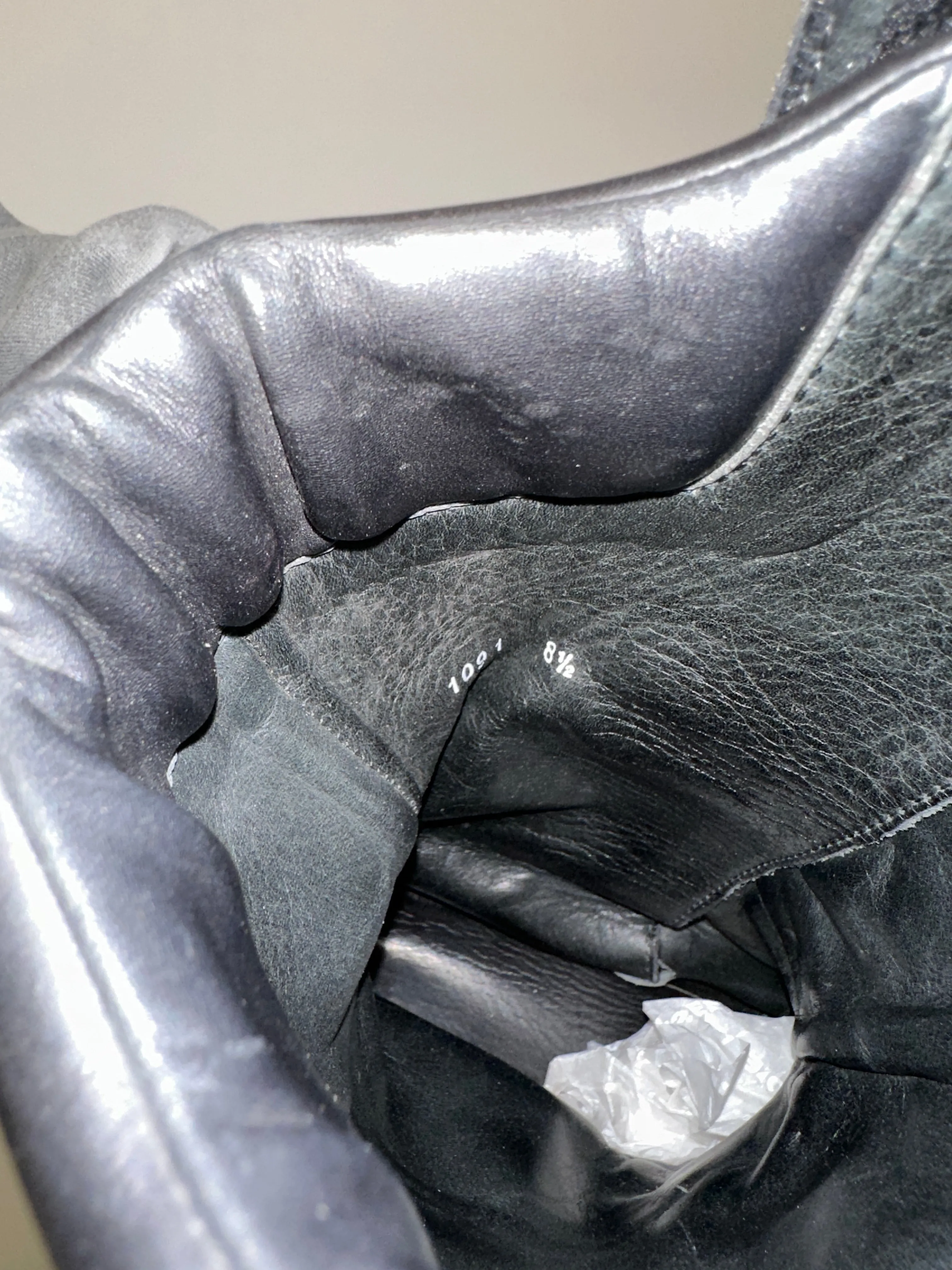 AW1999 Prada moto leather boots
