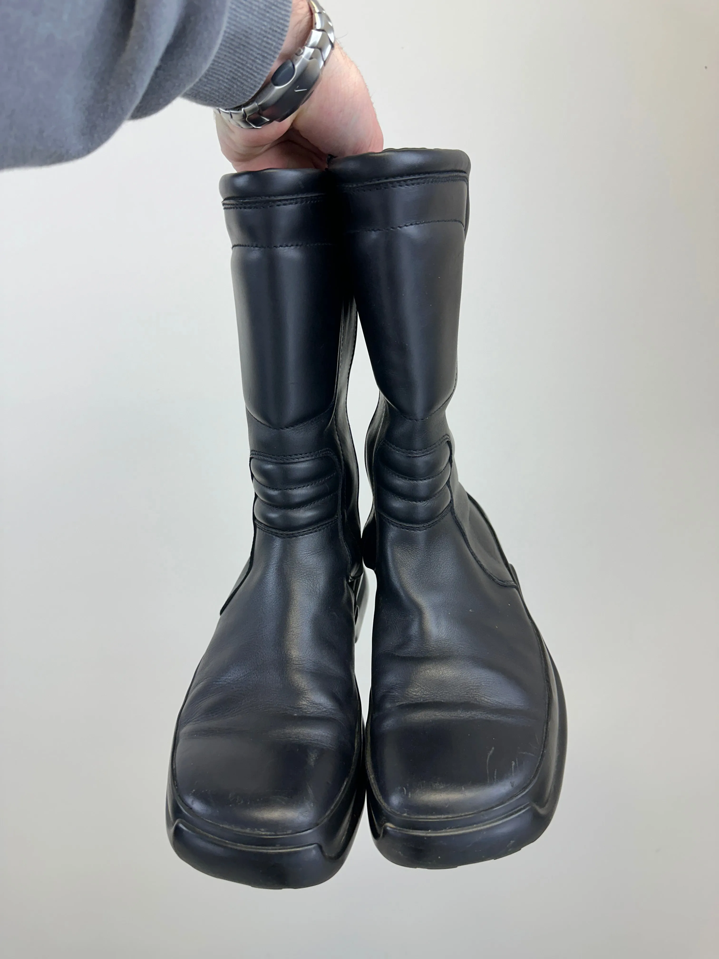 AW1999 Prada moto leather boots