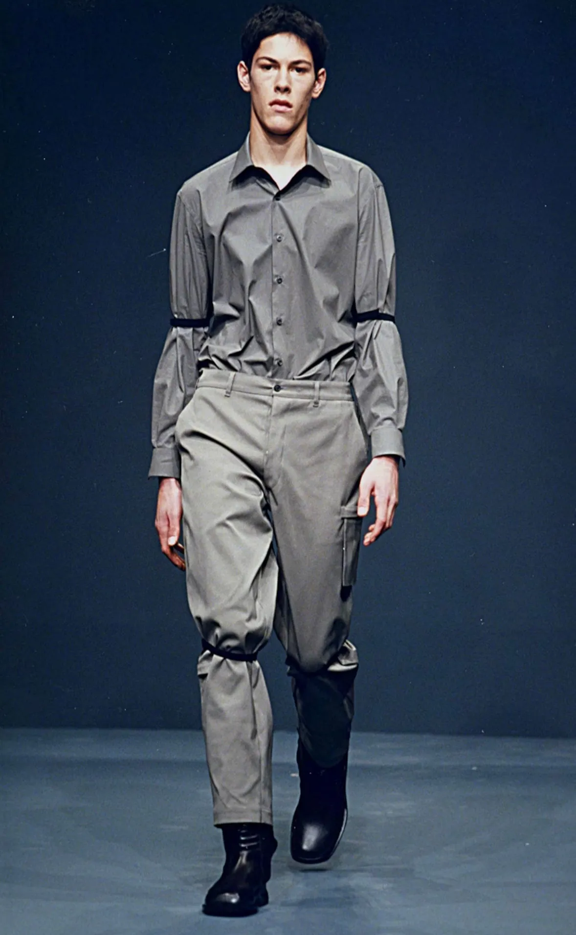 AW1999 Prada moto leather boots
