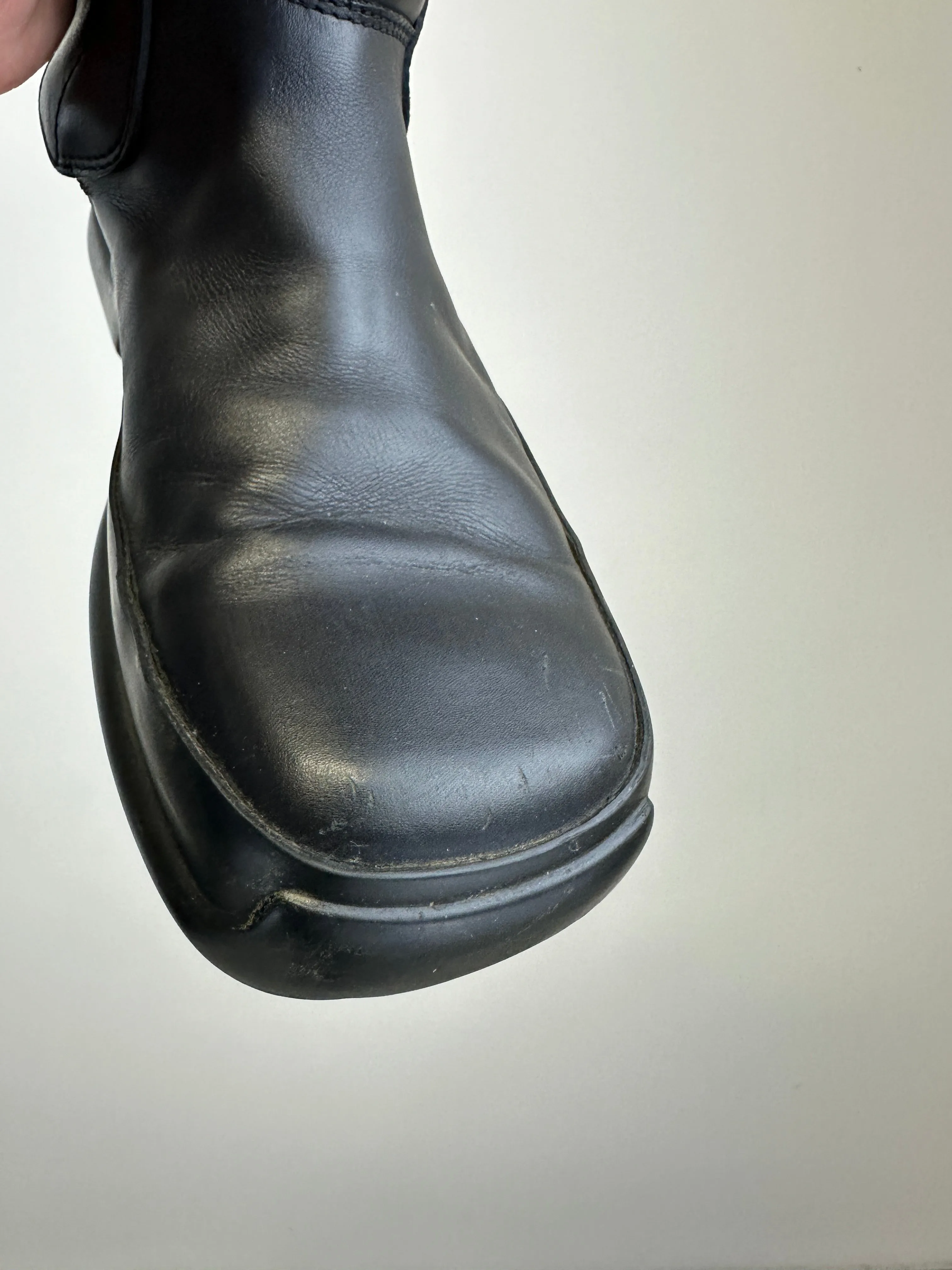 AW1999 Prada moto leather boots