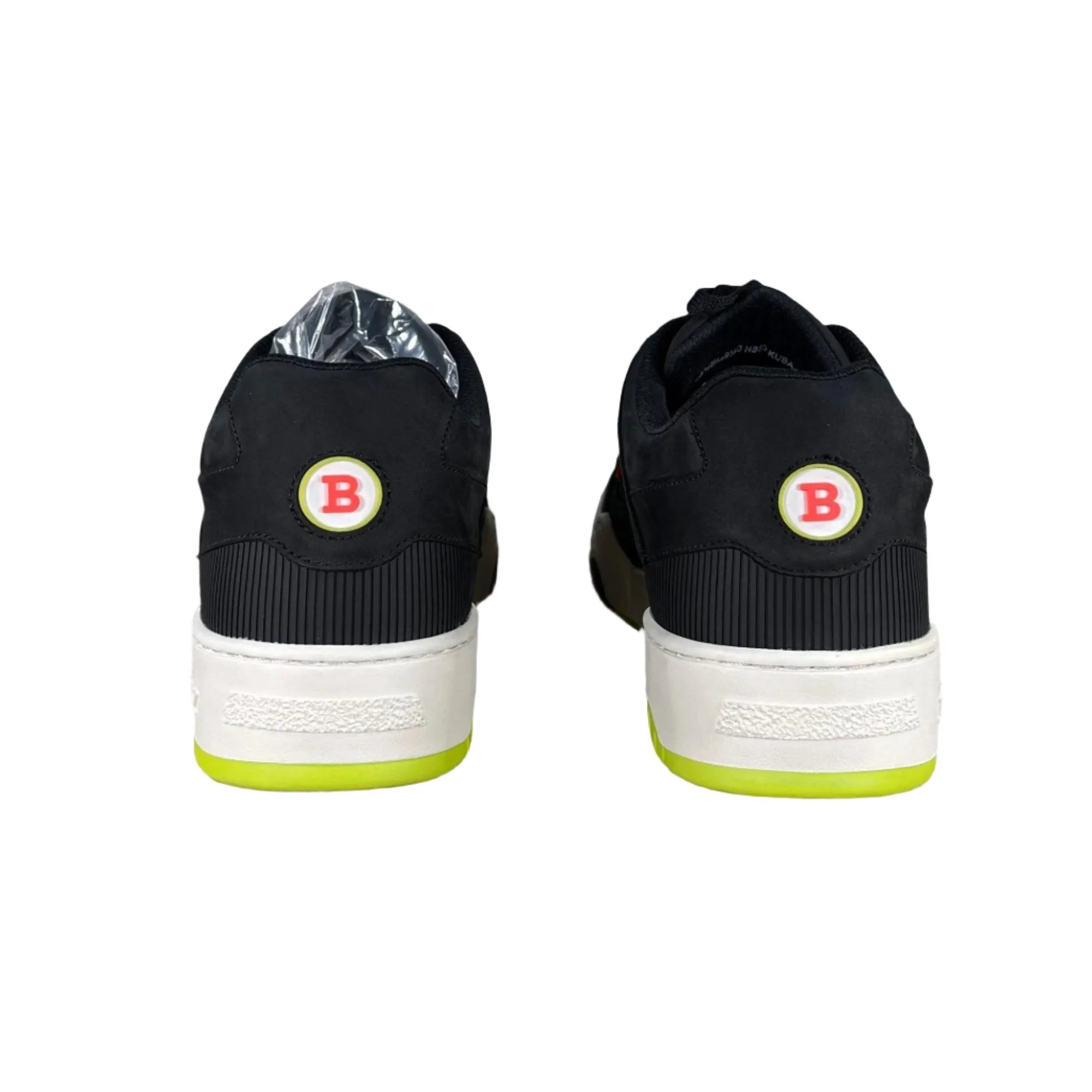 Bally Mens Kuba Black Leather Low Top Sneakers