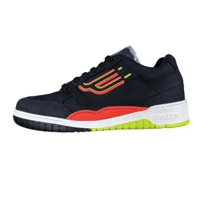 Bally Mens Kuba Black Leather Low Top Sneakers