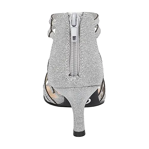 Bella Vita Womens Karlette Caged Gladiator Sandals Silver 7.5 Medium (B,M)