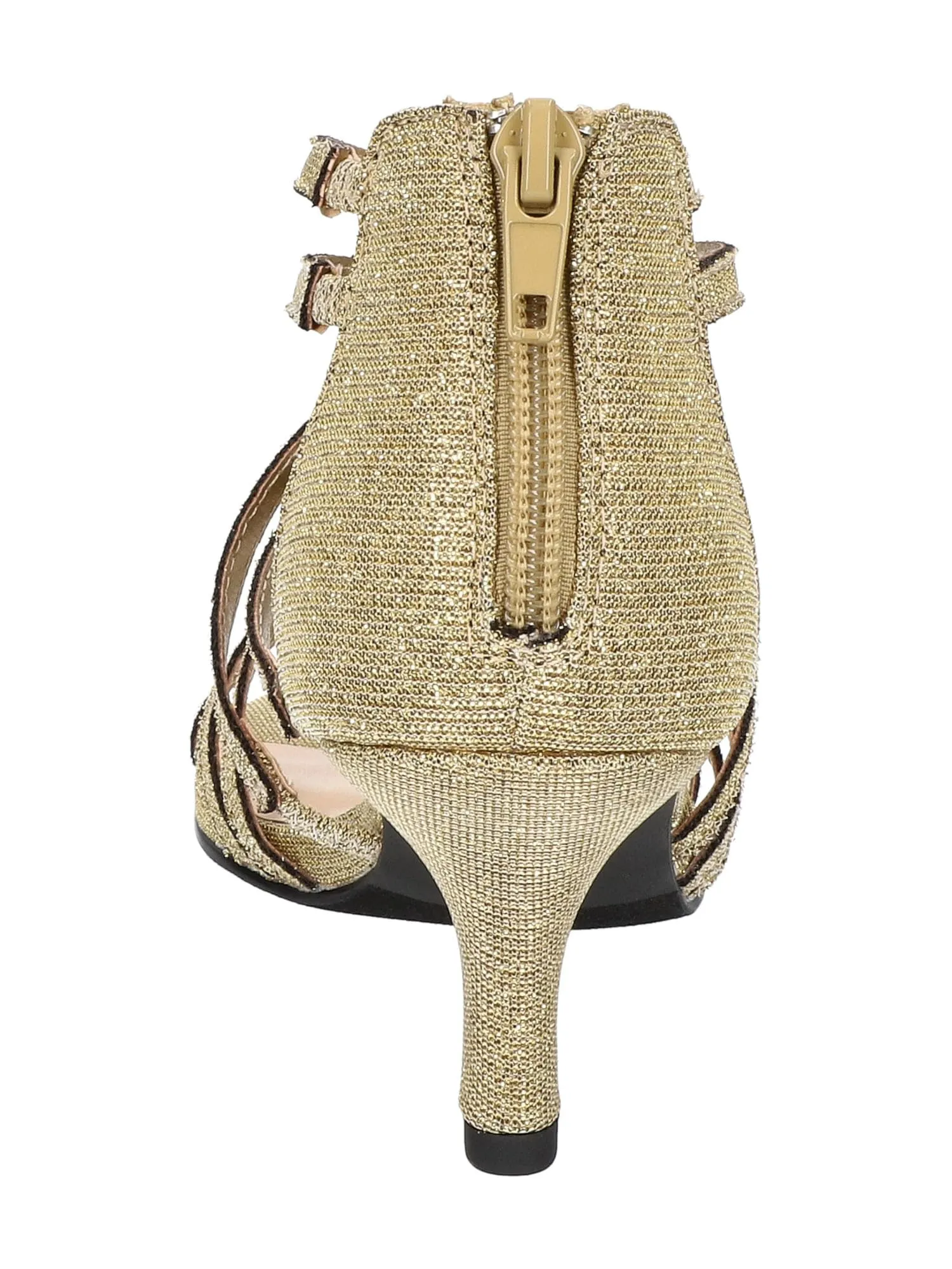Bella Vita Womens Karlette Strappy Glitter Gladiator Sandals Gold 7 Medium (B,M)