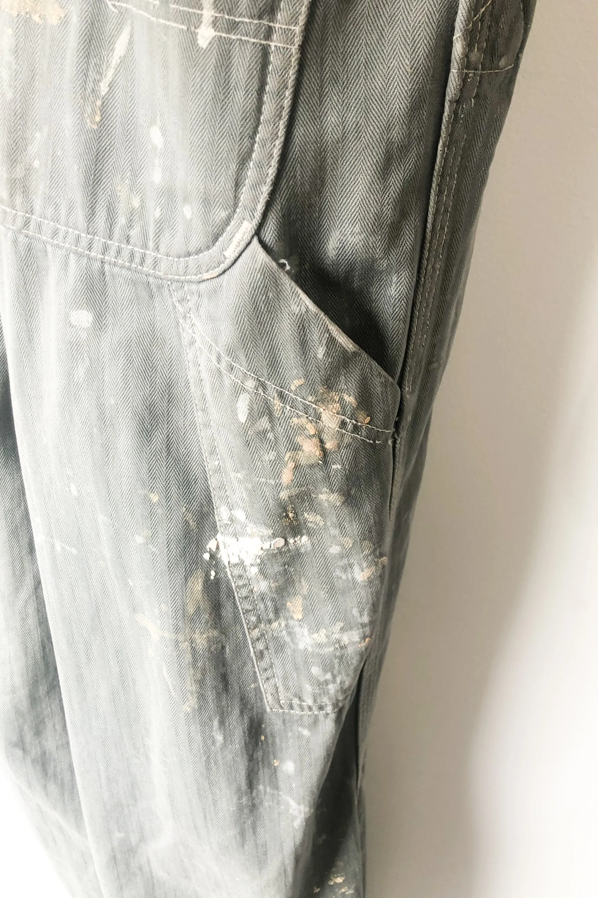 Big Mac Sage Green Destroyed Coveralls